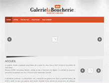 Tablet Screenshot of galerie-la-boucherie.com